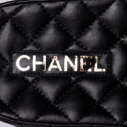 Chanel Lambskin Quilted CC Mules Sandals 38 Black 10 of 11