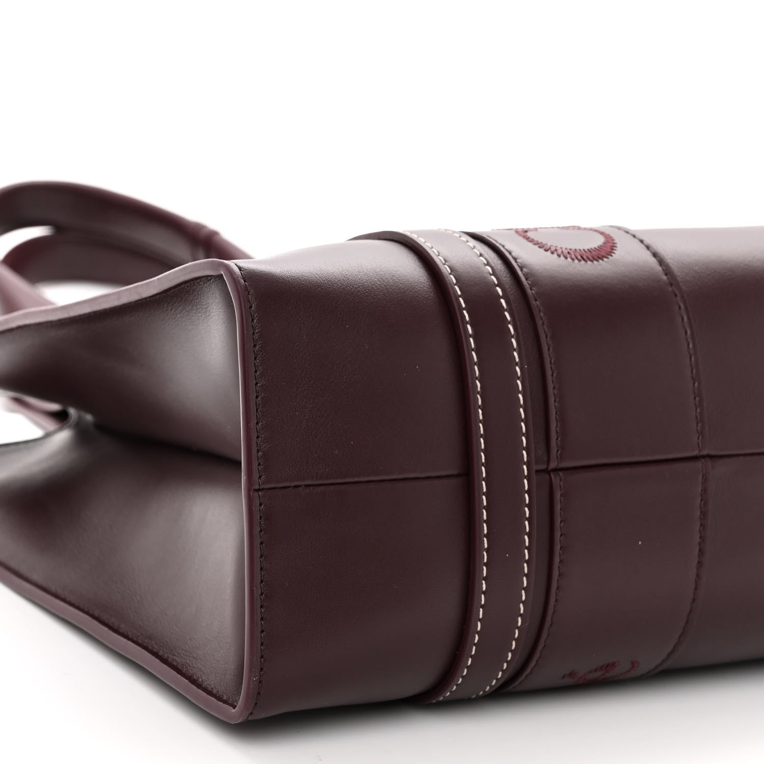Chloe Calfskin Medium Woody Tote Deep Violine 8 of 10