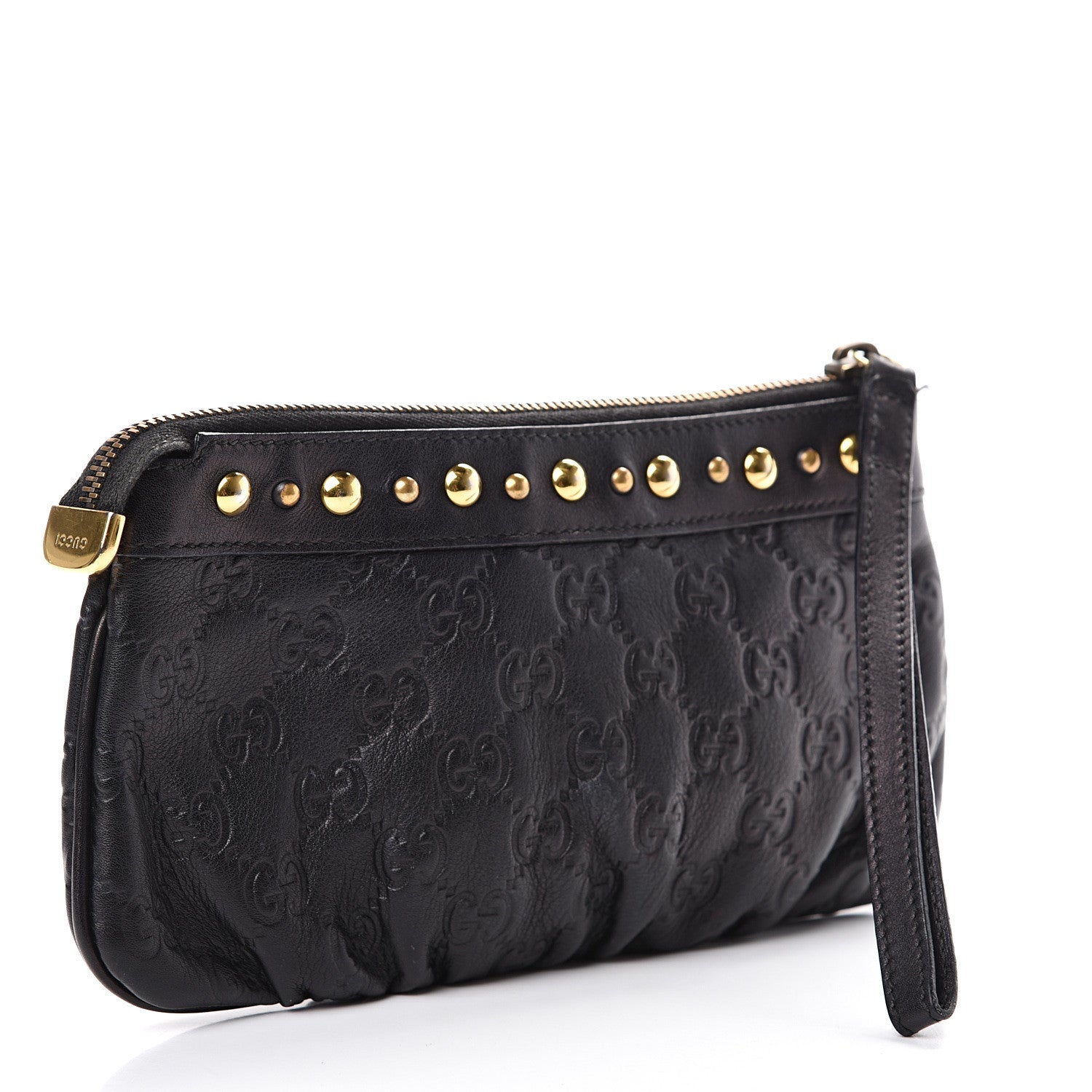 Gucci Guccissima Babouska Wristlet Black 2 of 12