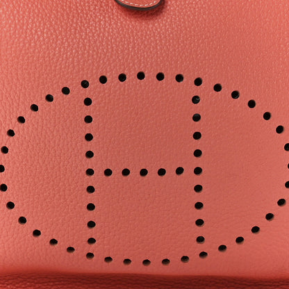Hermes Taurillon Clemence Evelyne III PM Crevette 8 of 11