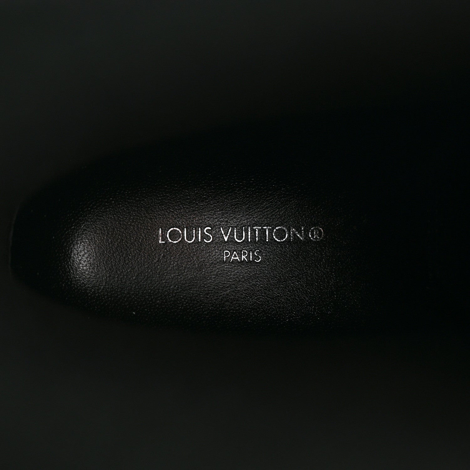 Louis Vuitton Rubber Embossed Monogram Drops Flat Half Boots 36 Black 7 of 7