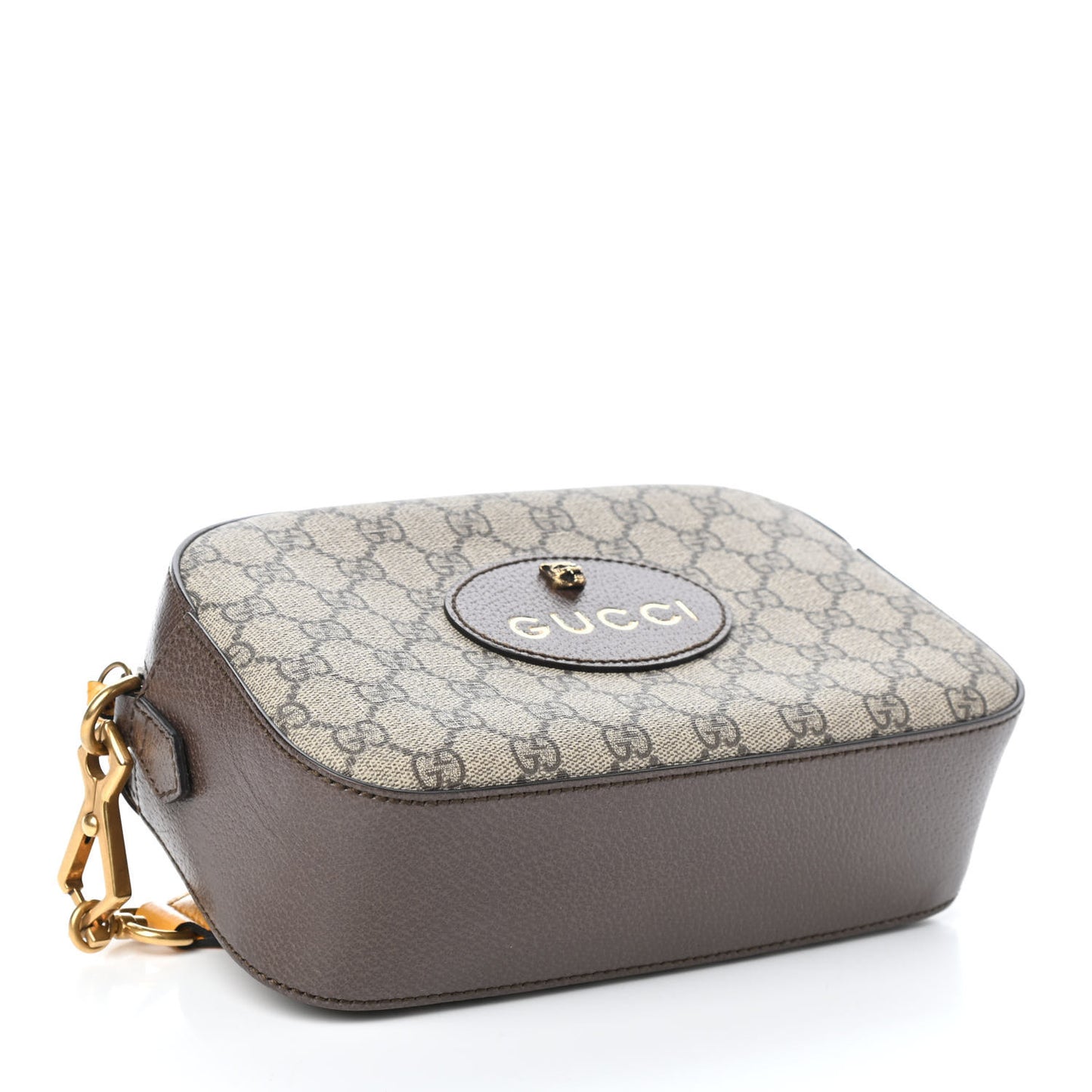 GG Supreme Monogram Web Neo Vintage Shoulder Bag Beige New Acero Crop