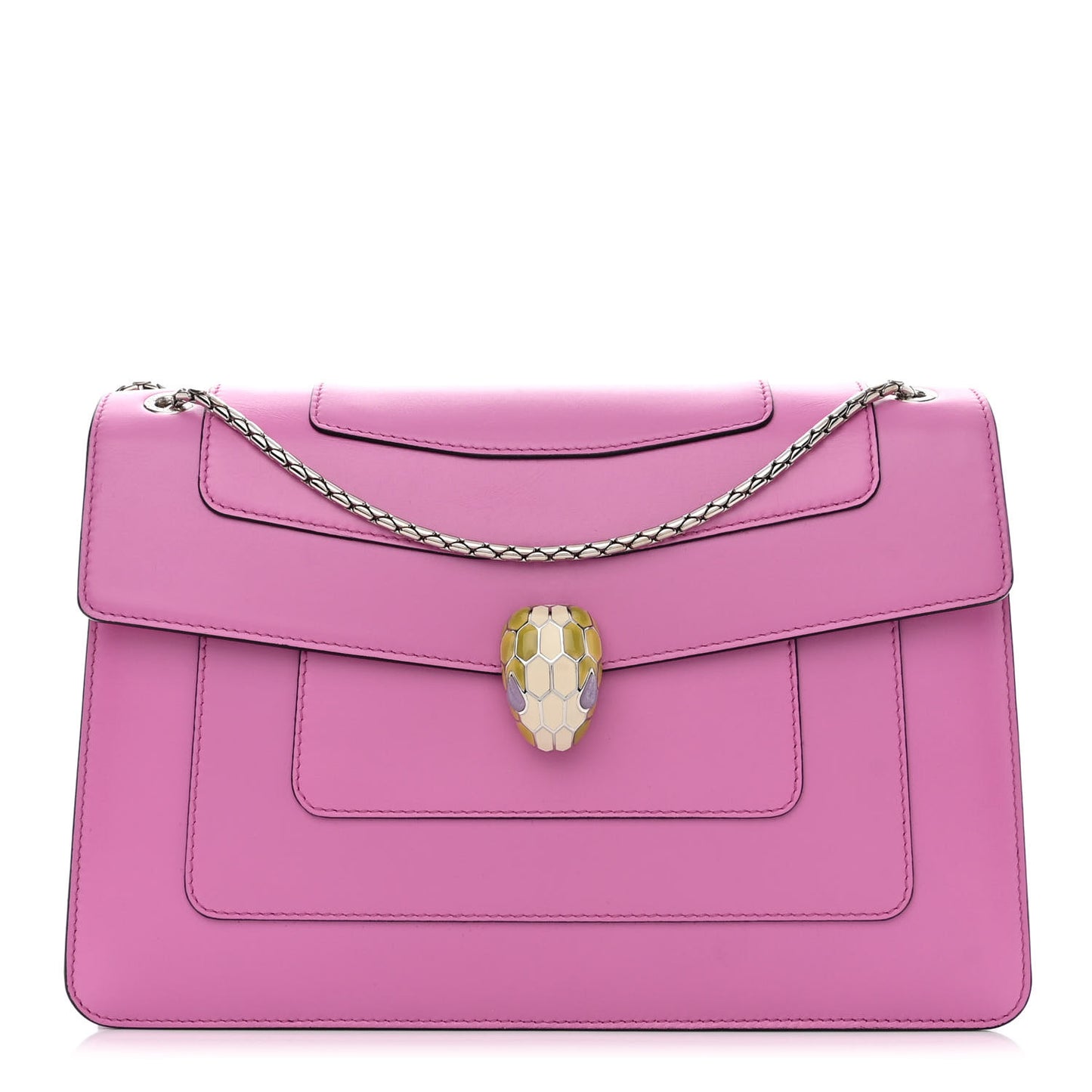 Calfskin Serpenti Forever Shoulder Bag Pink