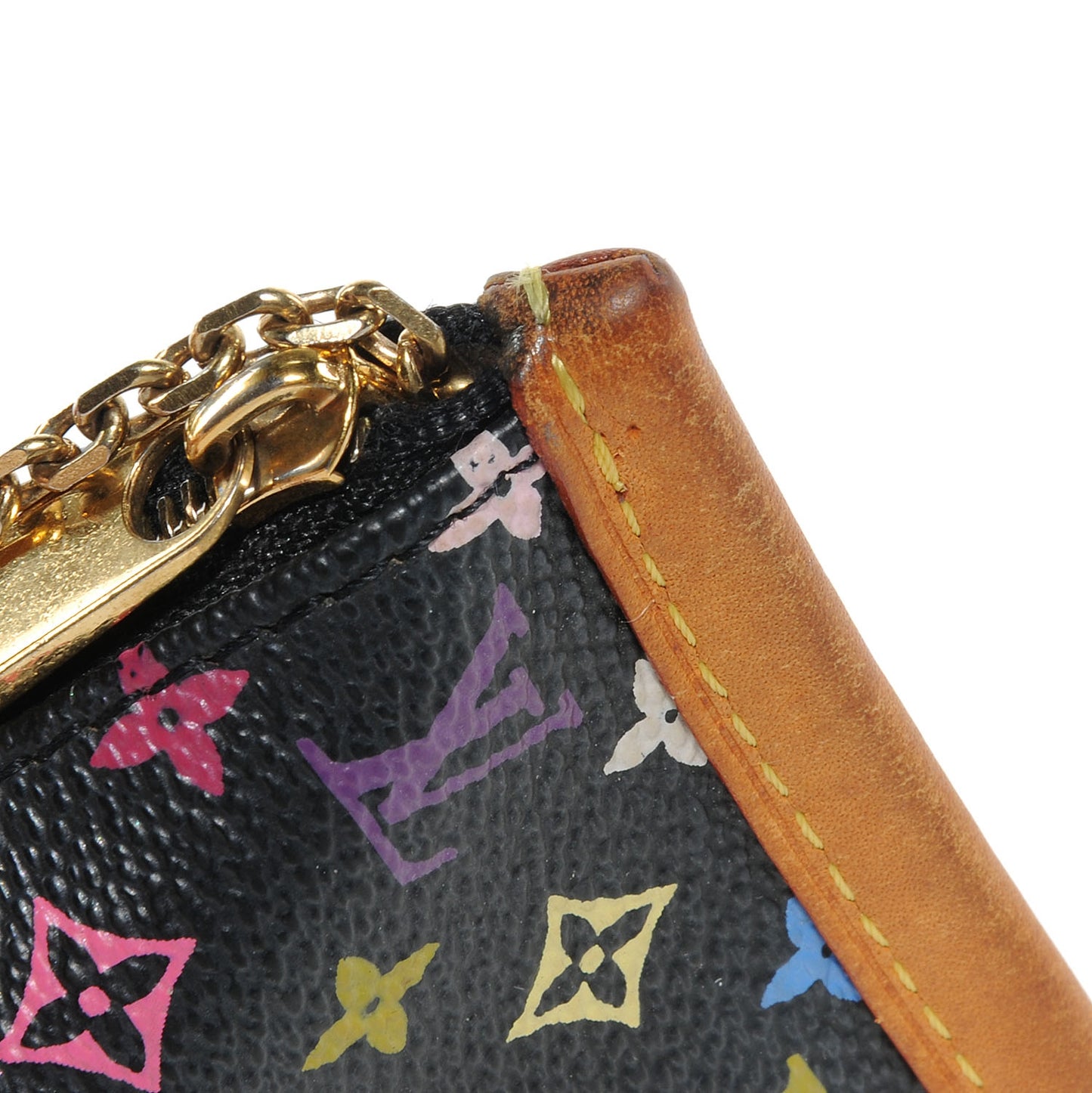 Monogram Multicolor Berlingot Coin Purse Black