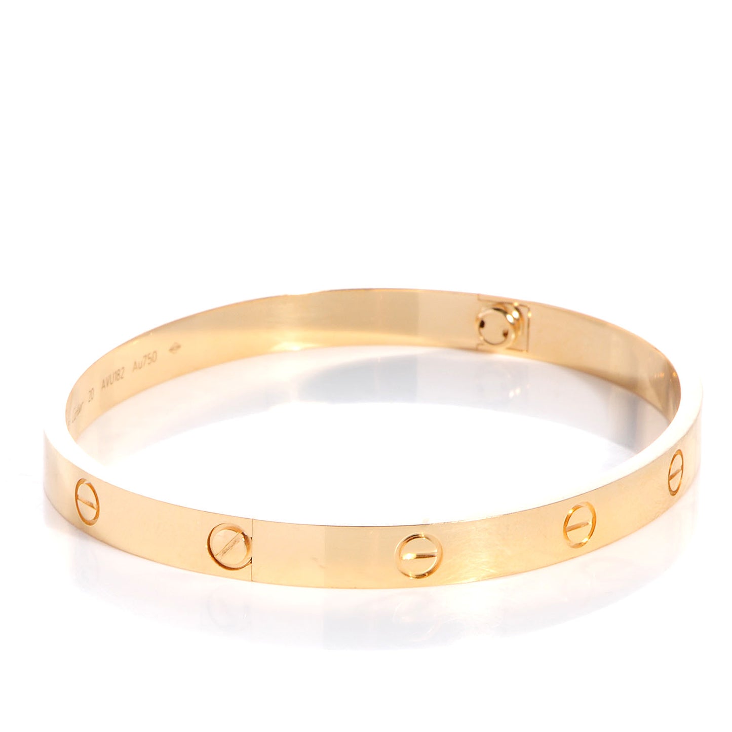 18K Yellow Gold LOVE Bracelet 20