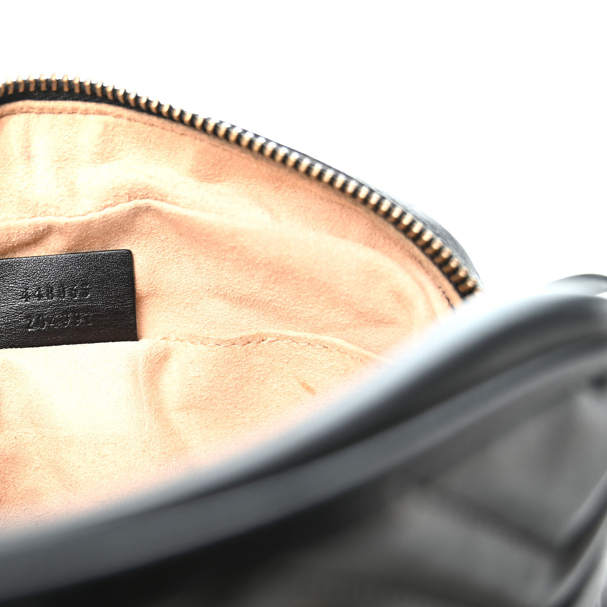 Gucci Calfskin Matelasse Mini GG Marmont Chain Shoulder Bag Black 7 of 10