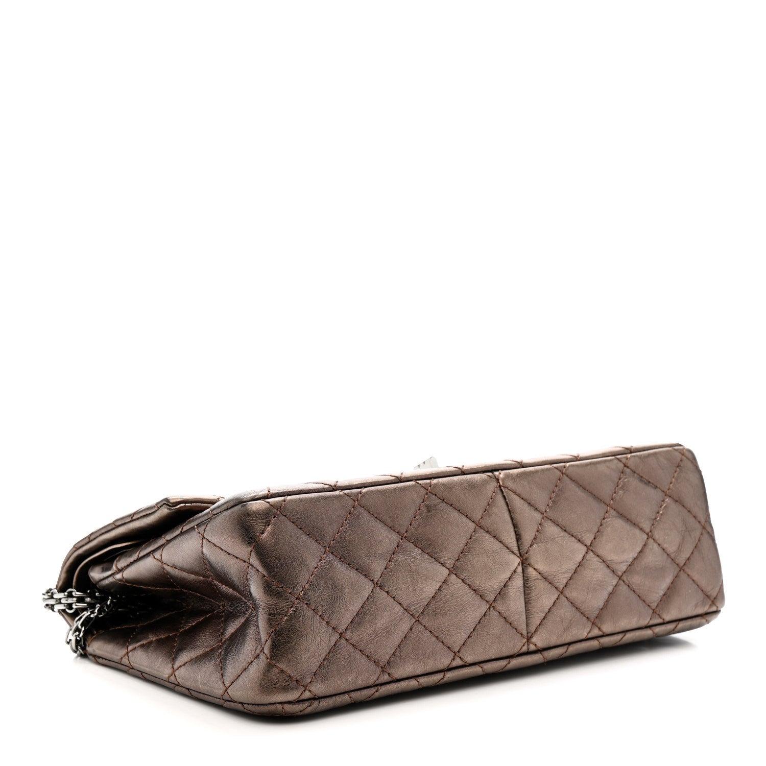 Chanel Metallic Aged Calfskin Quilted 2.55 Reissue 226 Flap Bronze 4 of 11