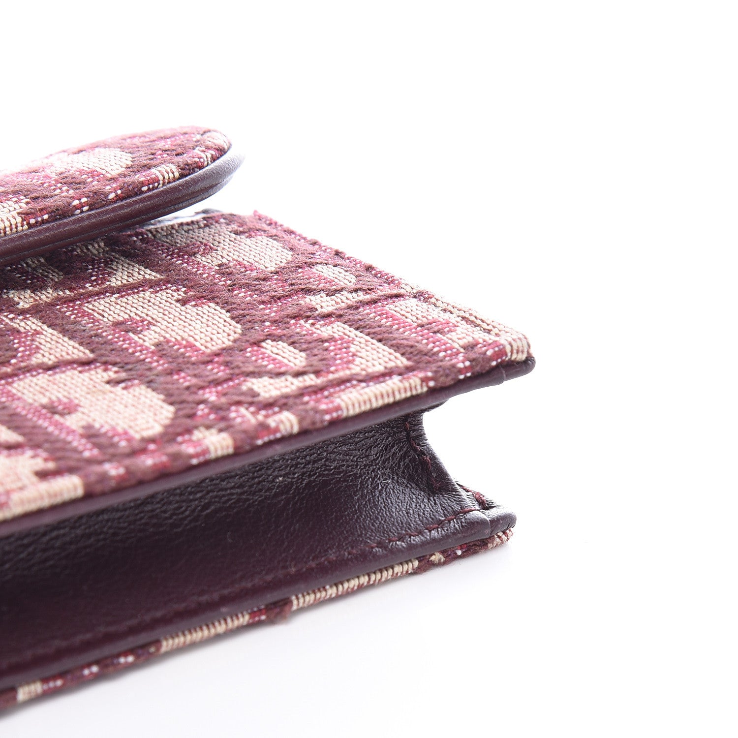 Christian Dior Oblique Saddle Card Holder Bordeaux 8 of 8