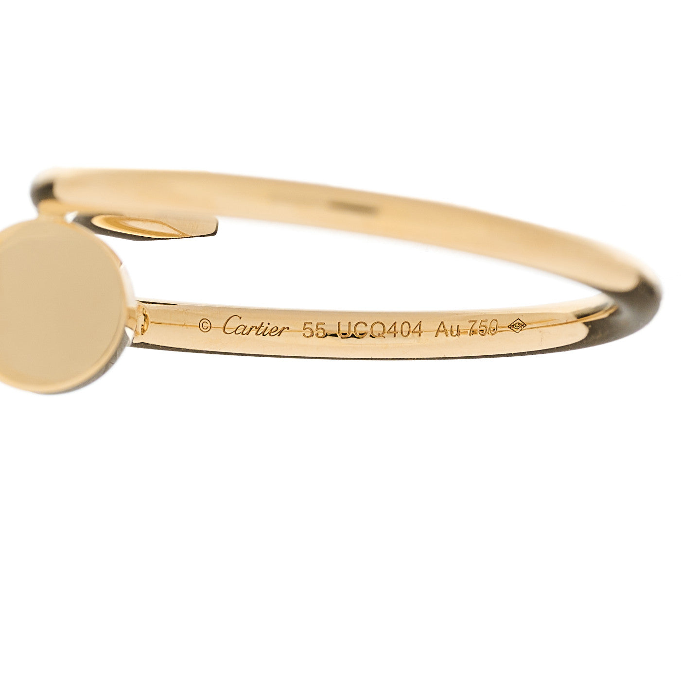 Cartier 18K Yellow Gold Small Juste Un Clou Ring 55 7.25 4 of 5