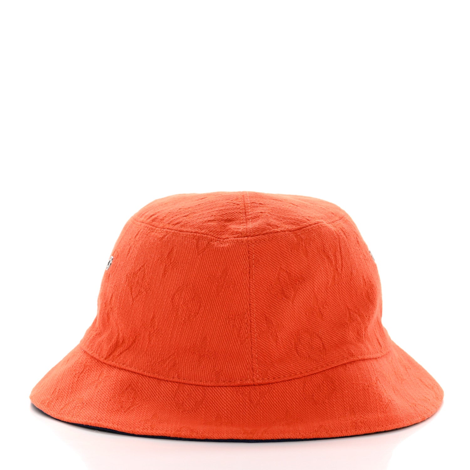 Louis Vuitton Monogram Denim Transformable Bob Bucket Hat 58 Blue Orange 3 of 11