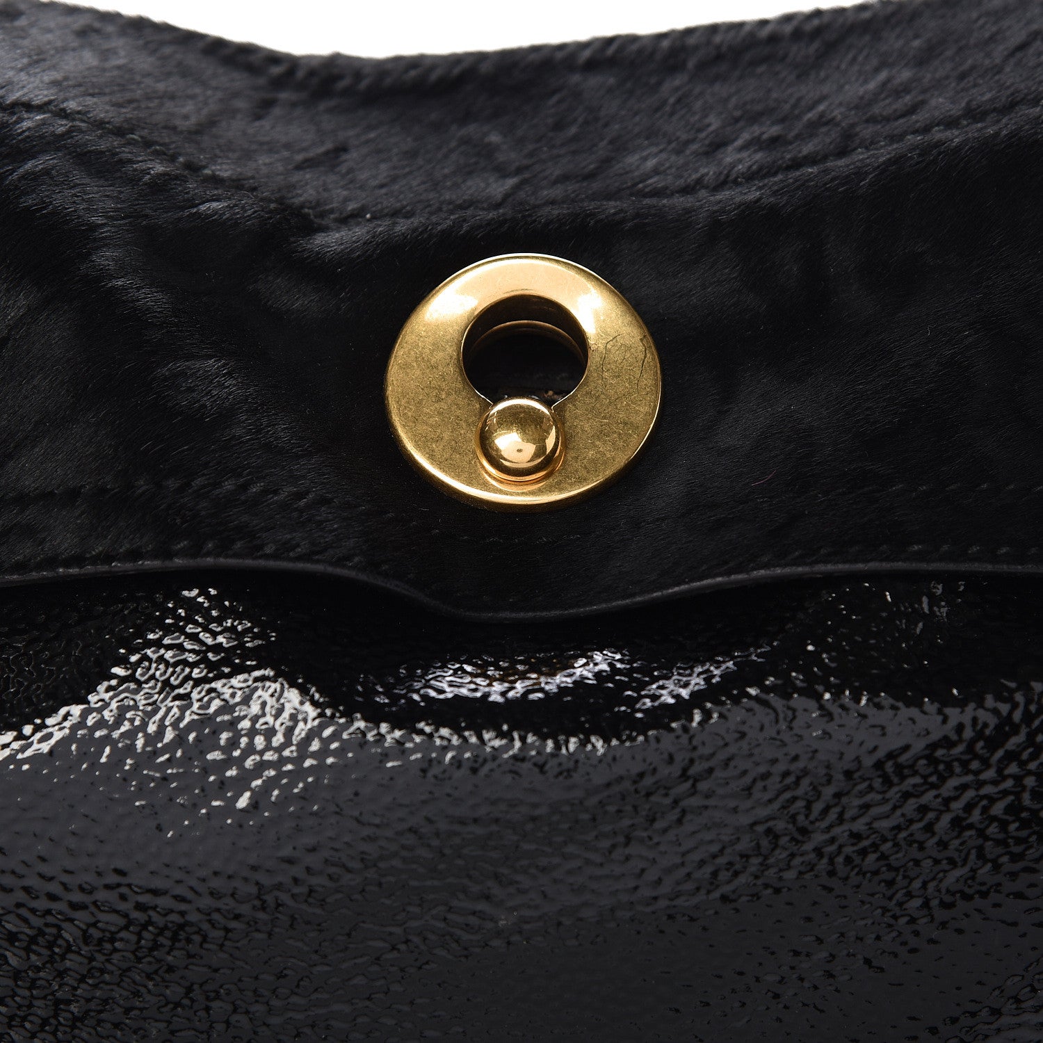 Saint Laurent Pony Hair Patent Medium Muse Two Black 8 of 15