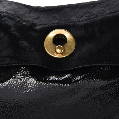 Saint Laurent Pony Hair Patent Medium Muse Two Black 8 of 15