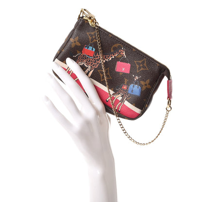 Louis Vuitton Monogram 2017 Christmas Animation Mini Pochette Accessories 2 of 8