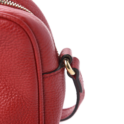 Gucci Pebbled Calfskin Small Soho Disco Bag Tabasco Red 18 of 21