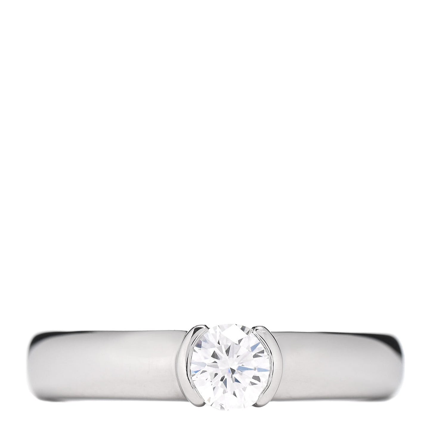 Platinum Diamond .39ct Etoile Solitaire Engagement Ring 54 7