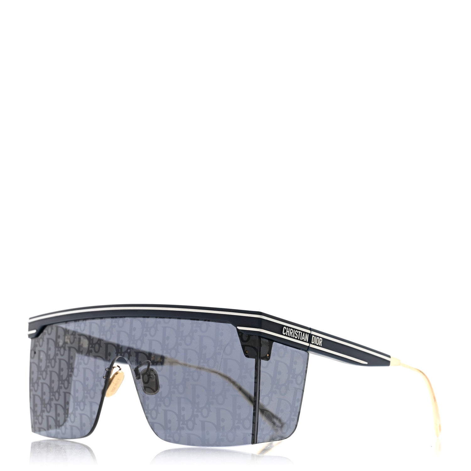 Christian Dior Acetate Oblique Diorclub M1U Mask Sunglasses Blue 1 of 8