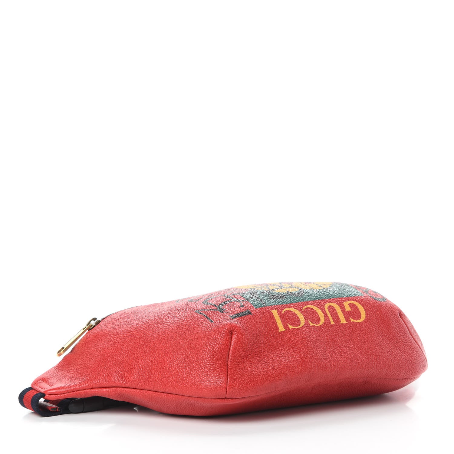 Gucci Grained Calfskin Coco Capitan Logo Belt Bag Hibiscus Red 4 of 10