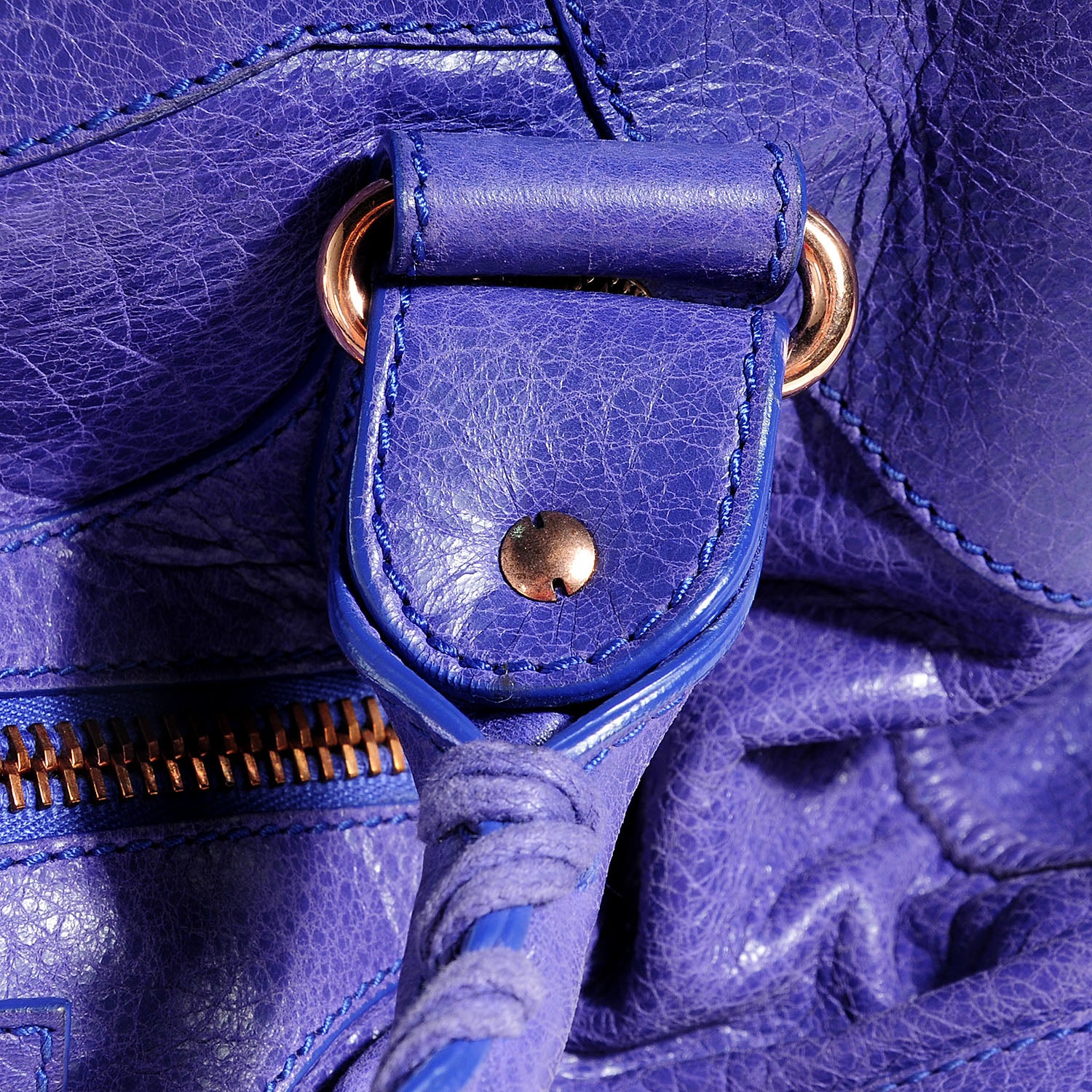 Balenciaga Agneau Giant 21 Rose Gold Hardware City Bleu Lavande 7 of 10