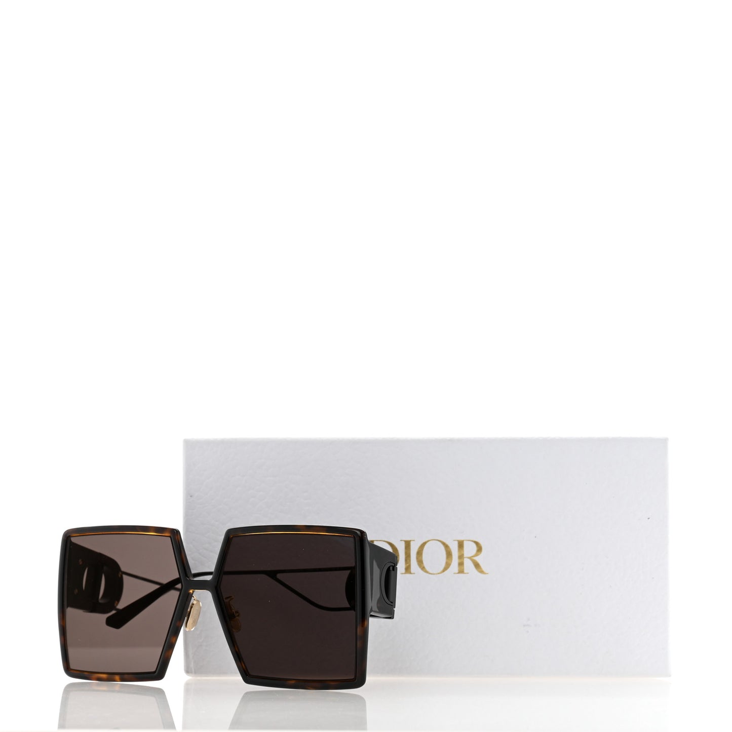 Square 30 Montaigne Sunglasses Tortoise