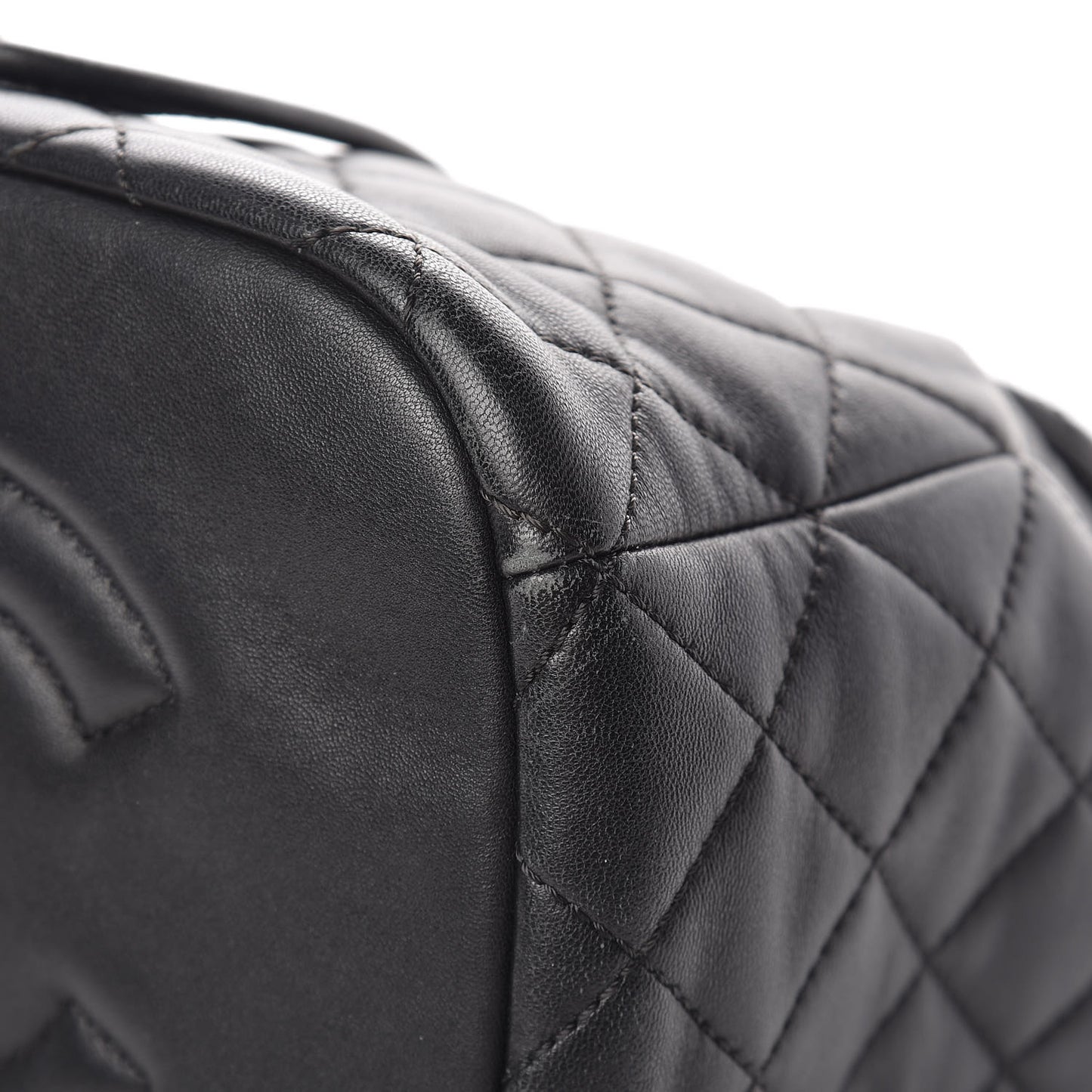 Lambskin Quilted Daily Supple Backpack Black