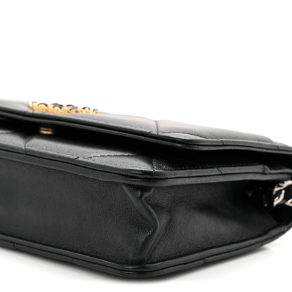 Chanel Lambskin Quilted Chanel 19 Wallet On Chain WOC Black 11 of 11