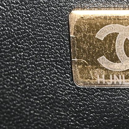 Chanel Patent Lambskin Quilted East West Flap Shoulder Bag Black 7 of 10