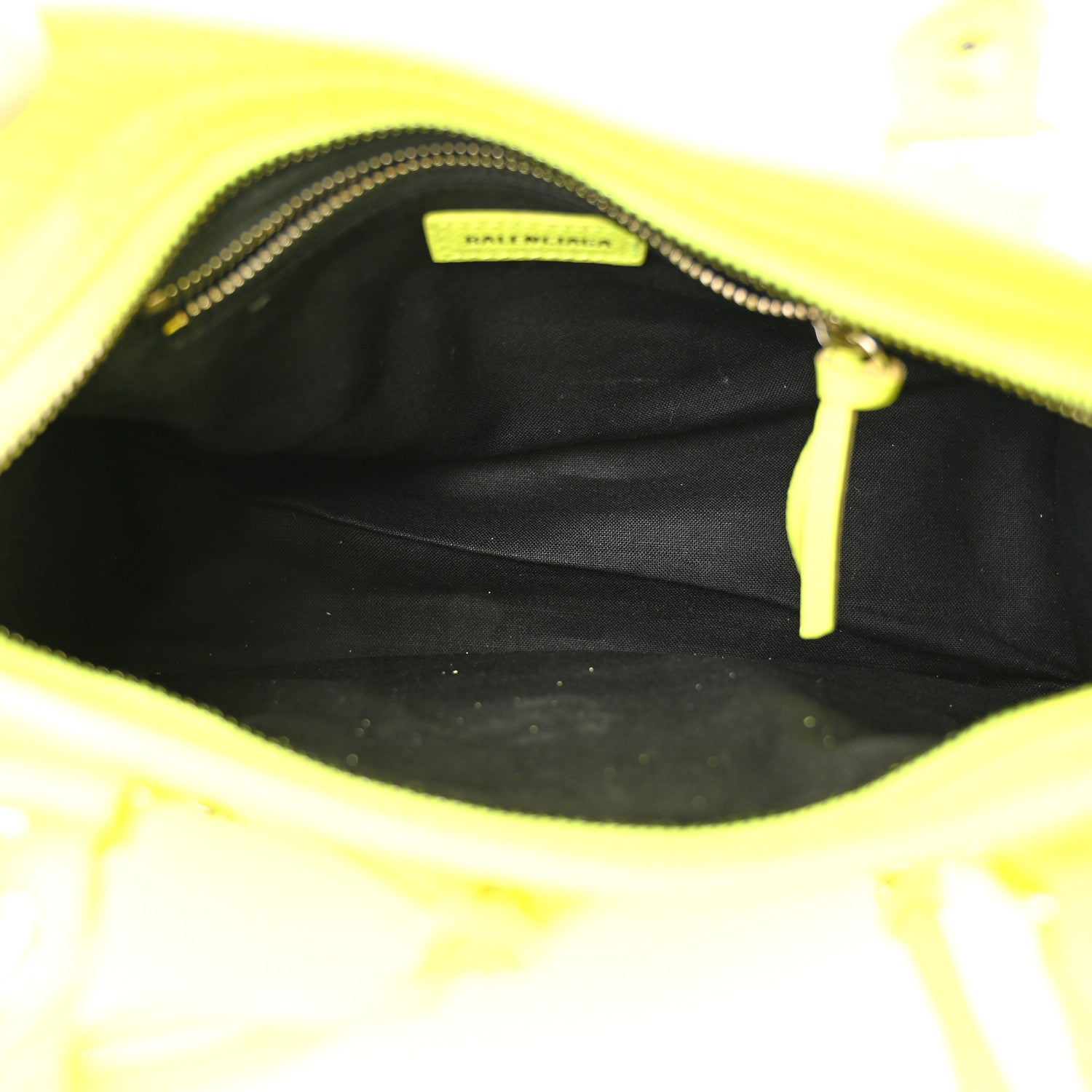 Balenciaga Chevre Silver Metallic Edge Hardware Mini City Acid Green 5 of 11