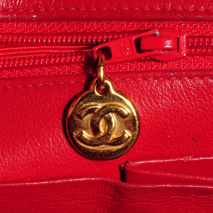 Chanel Lambskin Medium Single Flap Red 11 of 24