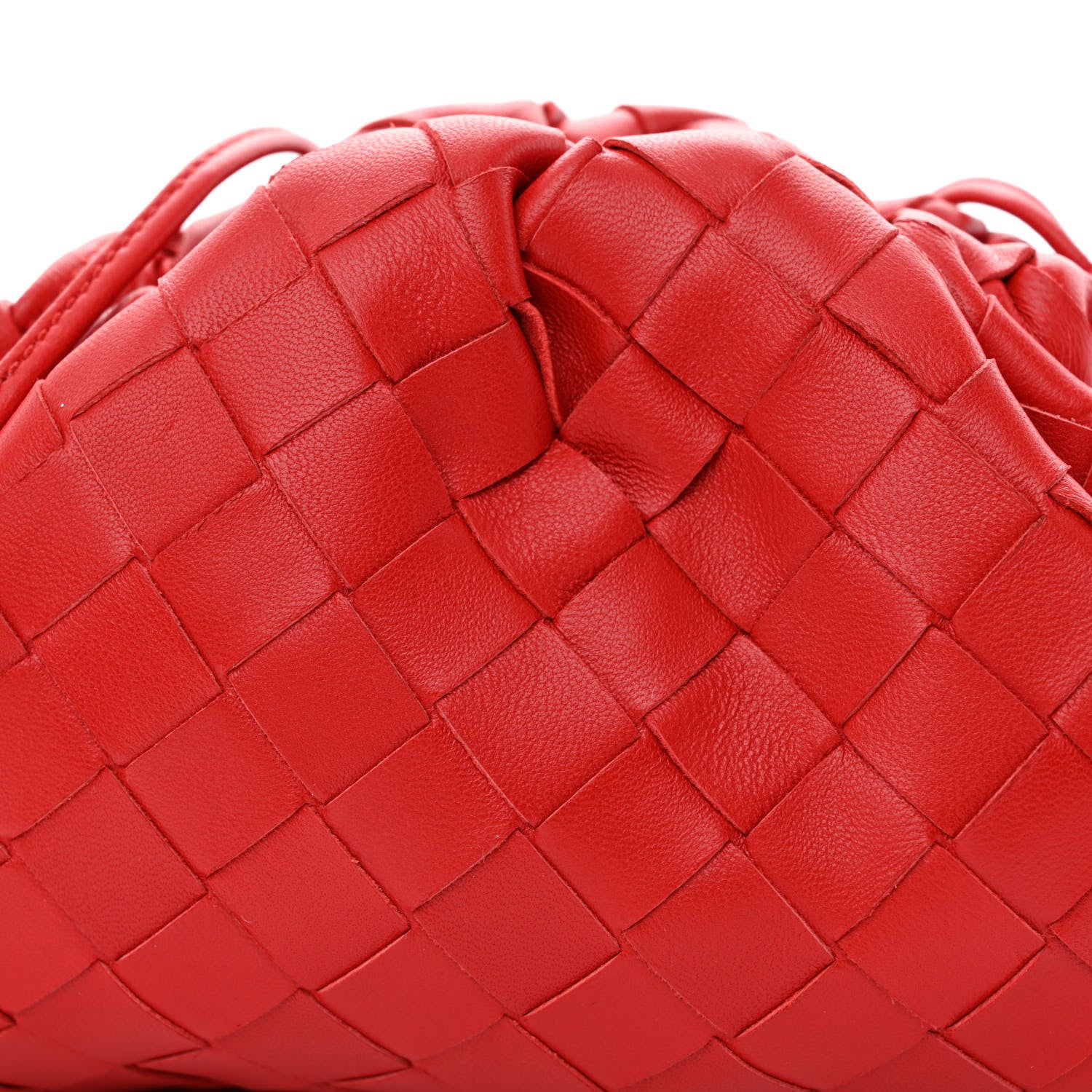 Bottega Veneta Nappa Intrecciato The Mini Pouch Bright Red 8 of 10