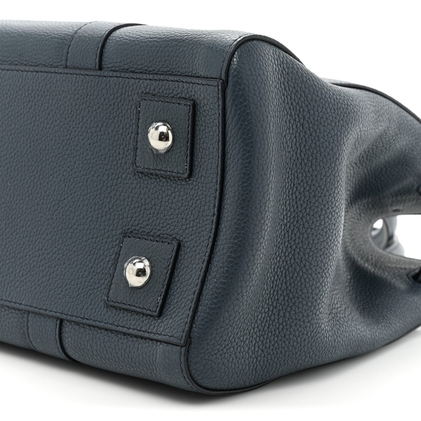 Small Classic Grain Calfskin Bayswater Double Zip Tote Regal Blue