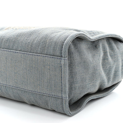 Chanel Denim Small Deauville Tote Light Blue 11 of 11