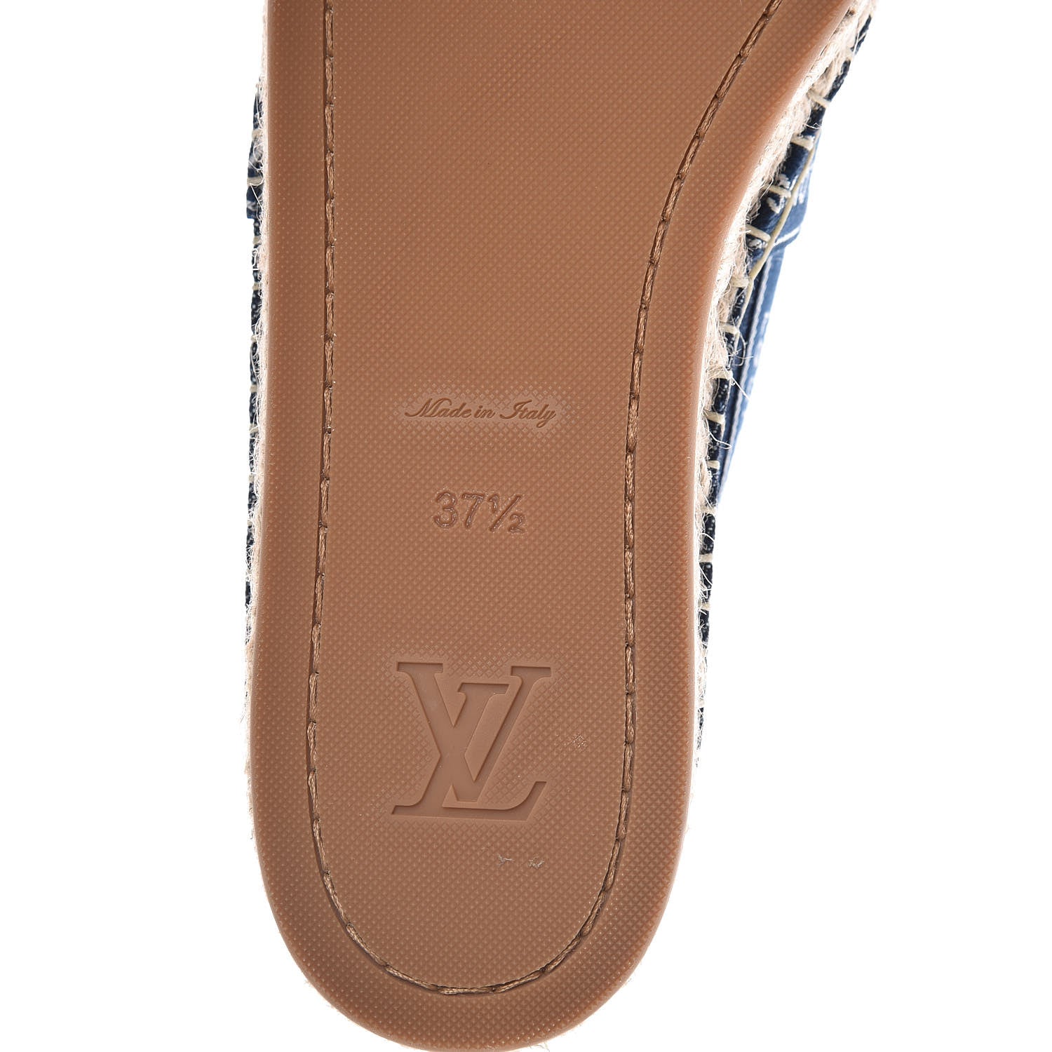 Louis Vuitton Denim Croisiere Espadrille 37.5 Marine 8 of 9