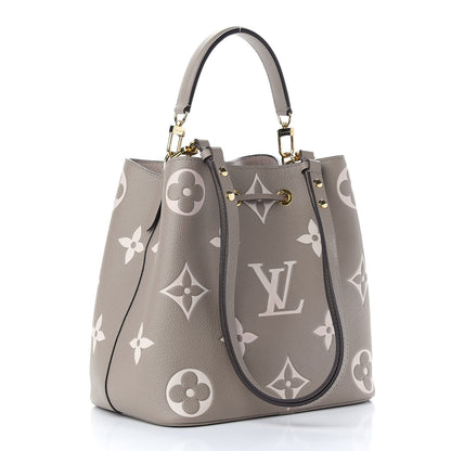 Louis Vuitton Empreinte Monogram Giant Neonoe MM Tourterelle Creme 4 of 11