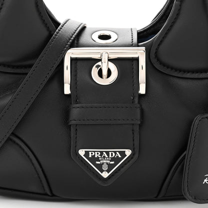 Prada Nappa Soft Padded Re-Edition 2002 Moon Bag Black 8 of 10