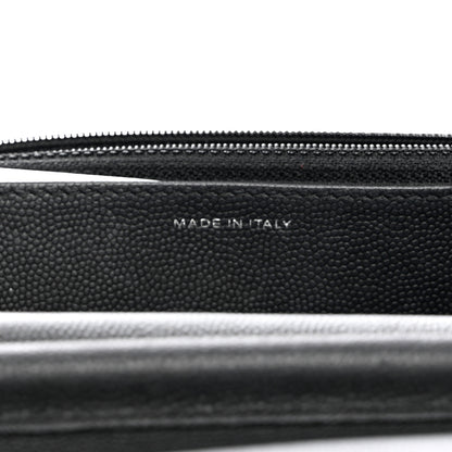 Chanel Caviar Camellia Embossed Wallet On Chain WOC Black 7 of 12