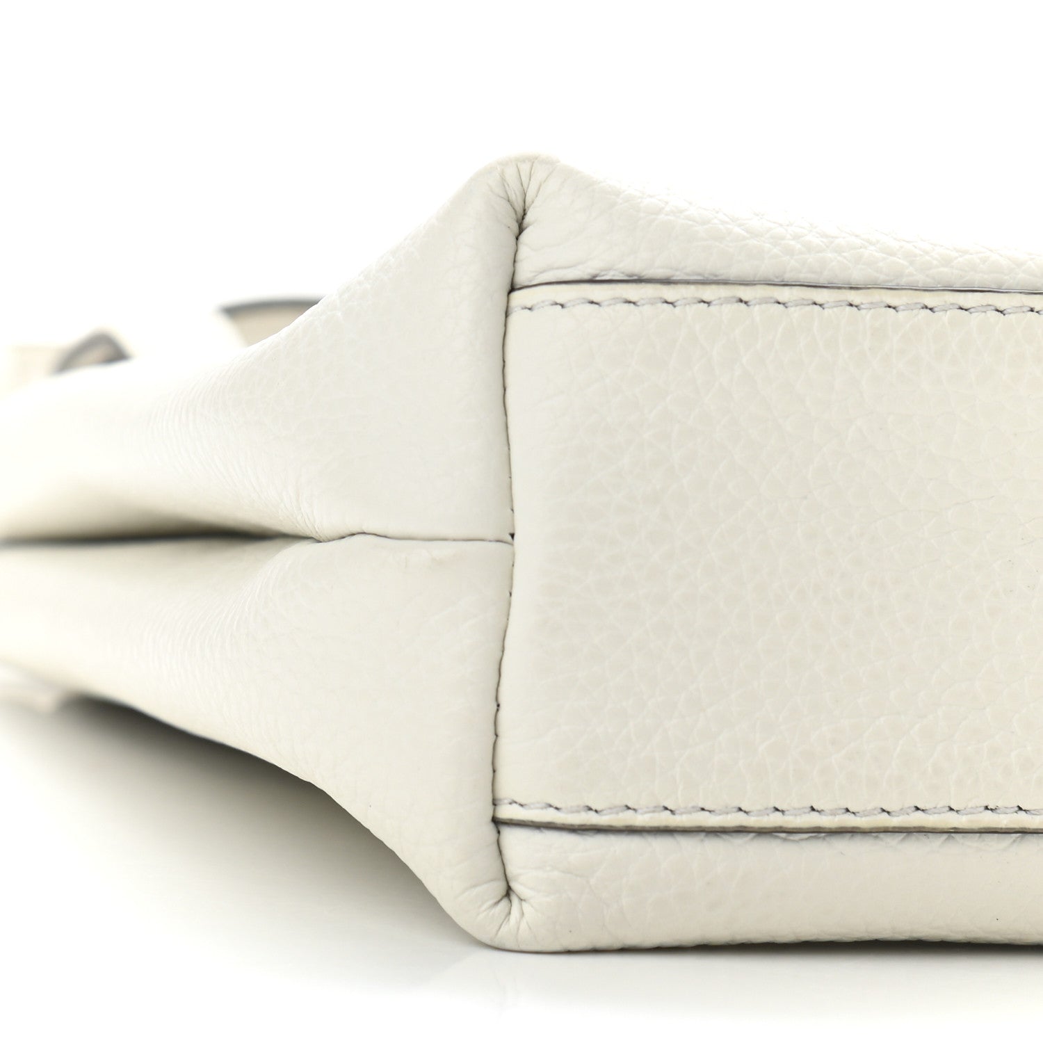 Salvatore Ferragamo Tumbled Calfskin Gancini Mini Bag White 8 of 9