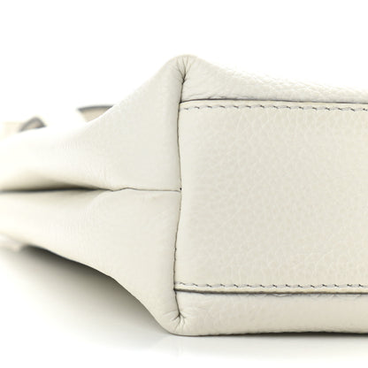 Salvatore Ferragamo Tumbled Calfskin Gancini Mini Bag White 8 of 9