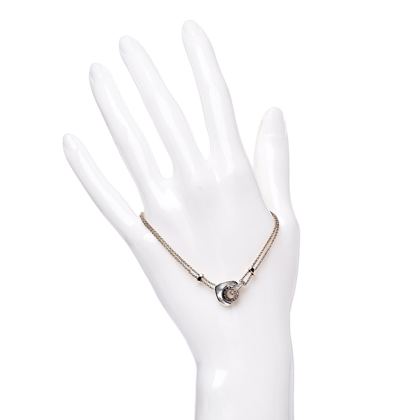 18K Rose Gold Diamond Mother of Pearl Cuore Bracelet