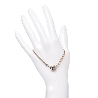 Bulgari 18K Rose Gold Diamond Mother of Pearl Cuore Bracelet 2 of 5