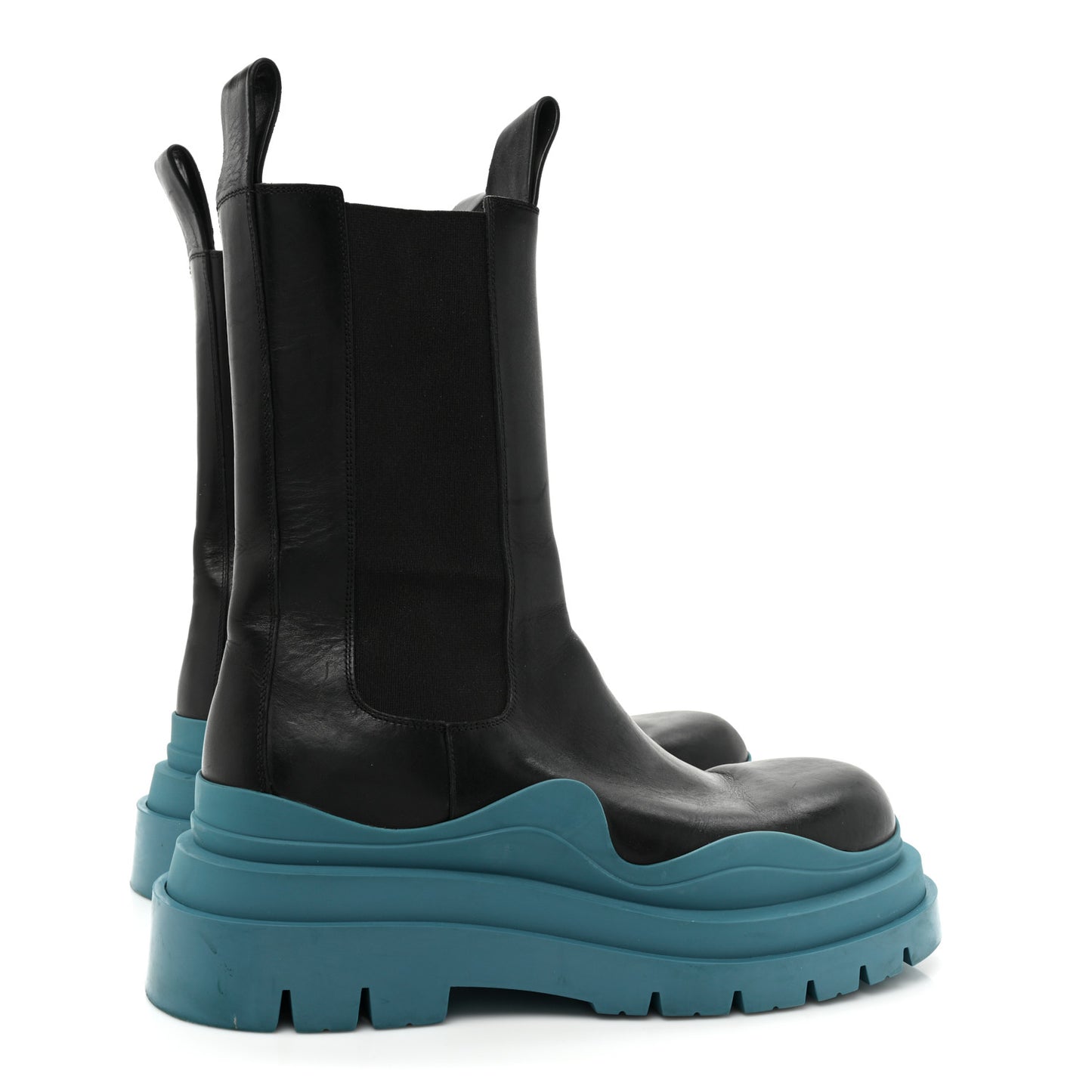 Calfskin Mens The Tire Chelsea Boots 42 Black Blaster