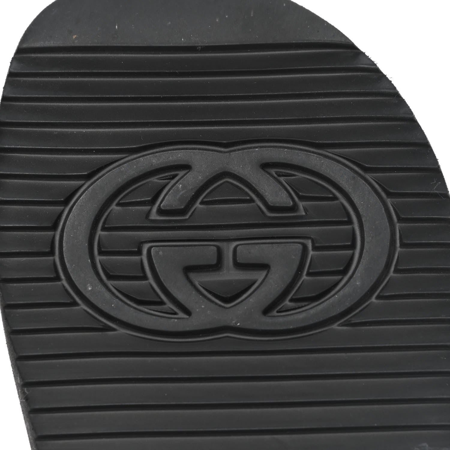 Gucci Rubber Mini Double G Womens Isla Dad Sandals 38 Black 6 of 10