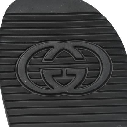 Gucci Rubber Mini Double G Womens Isla Dad Sandals 38 Black 6 of 10