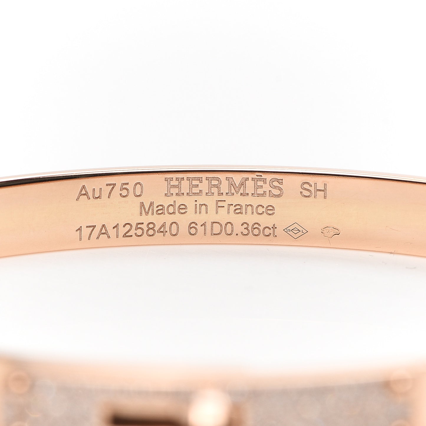 18K Rose Gold Diamond PM Kelly Pave Bracelet SH