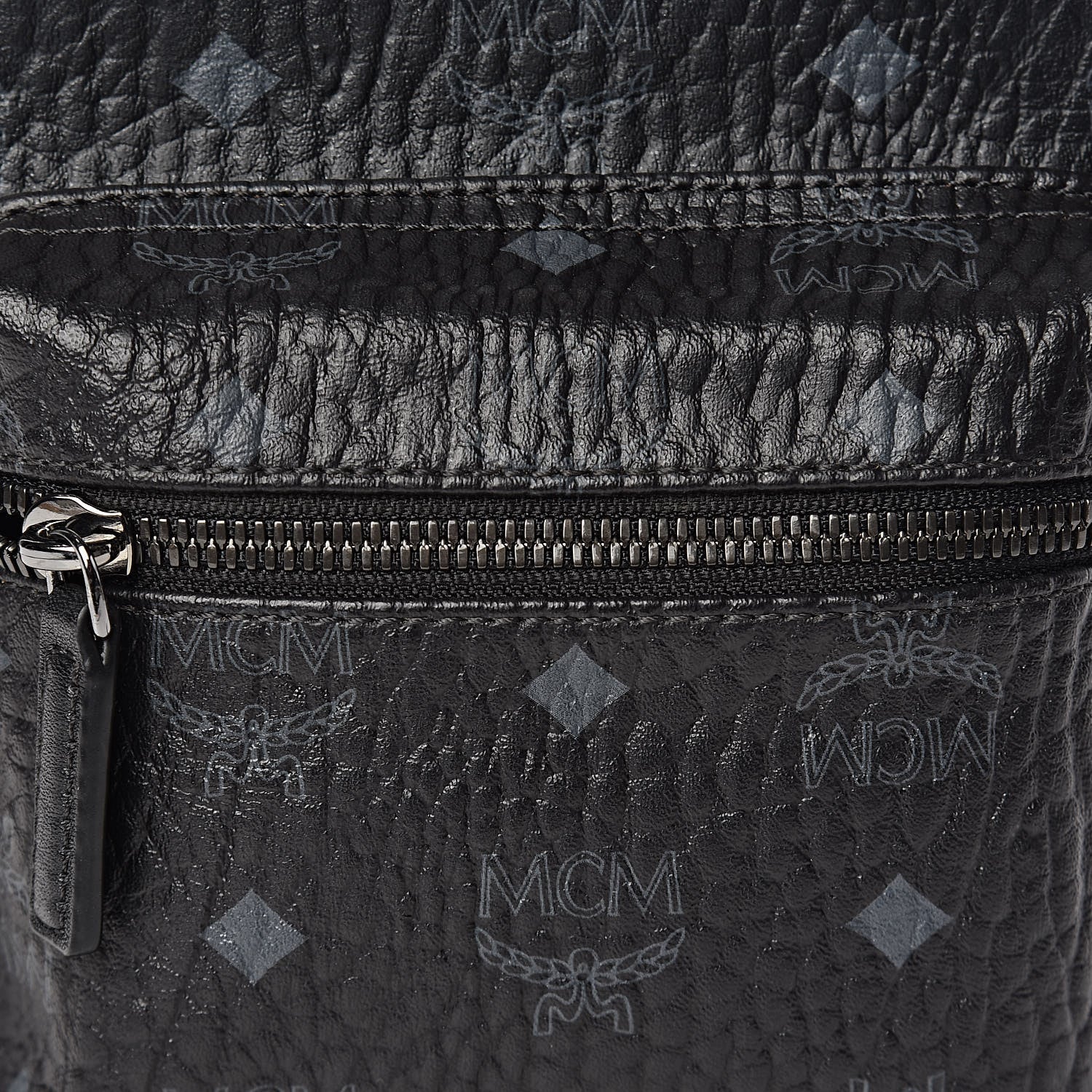 MCM Visetos Side Stud Mini Stark Backpack Black 12 of 12