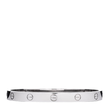Cartier 18K White Gold LOVE Bracelet 18 3 of 5