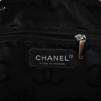 Chanel Calfskin Quilted Large Cambon Bowler Pink Black 8 of 10