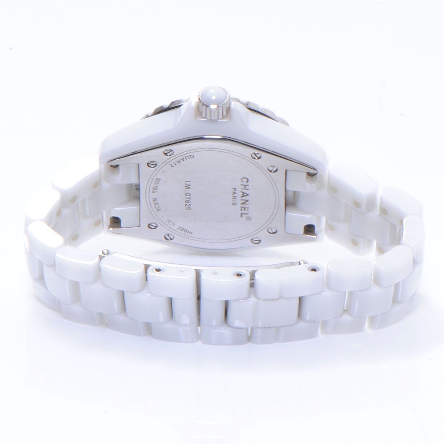 Chanel Stainless Steel Ceramic 33mm J12 Quartz Watch White 5 of 6