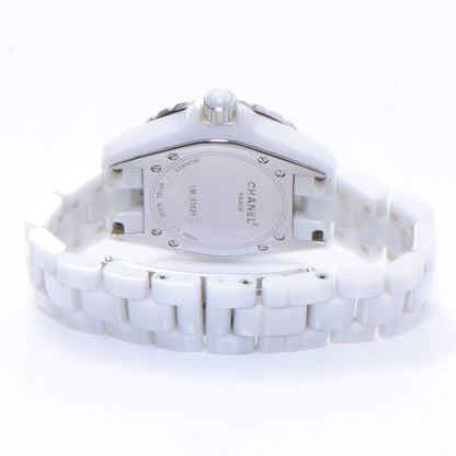 Chanel Stainless Steel Ceramic 33mm J12 Quartz Watch White 5 of 6