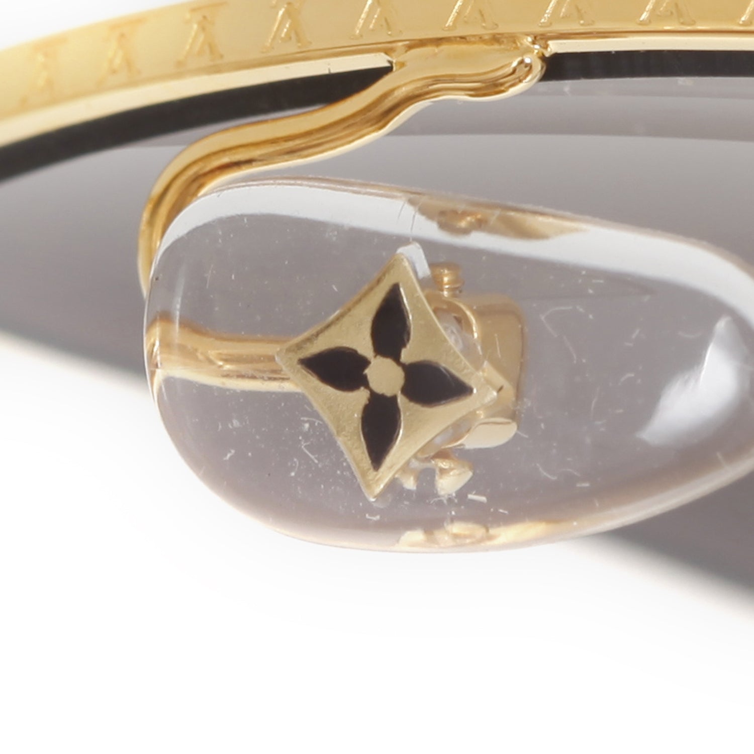 Louis Vuitton Conspiration Pilote Aviator Sunglasses Gold 8 of 12
