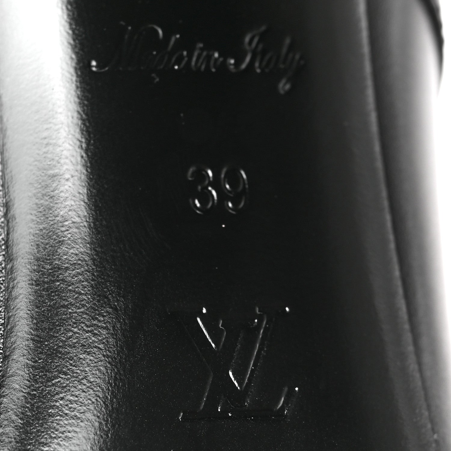 Louis Vuitton Calfskin Monogram Bliss Lace Up Ankle Boots 39 Black 7 of 9